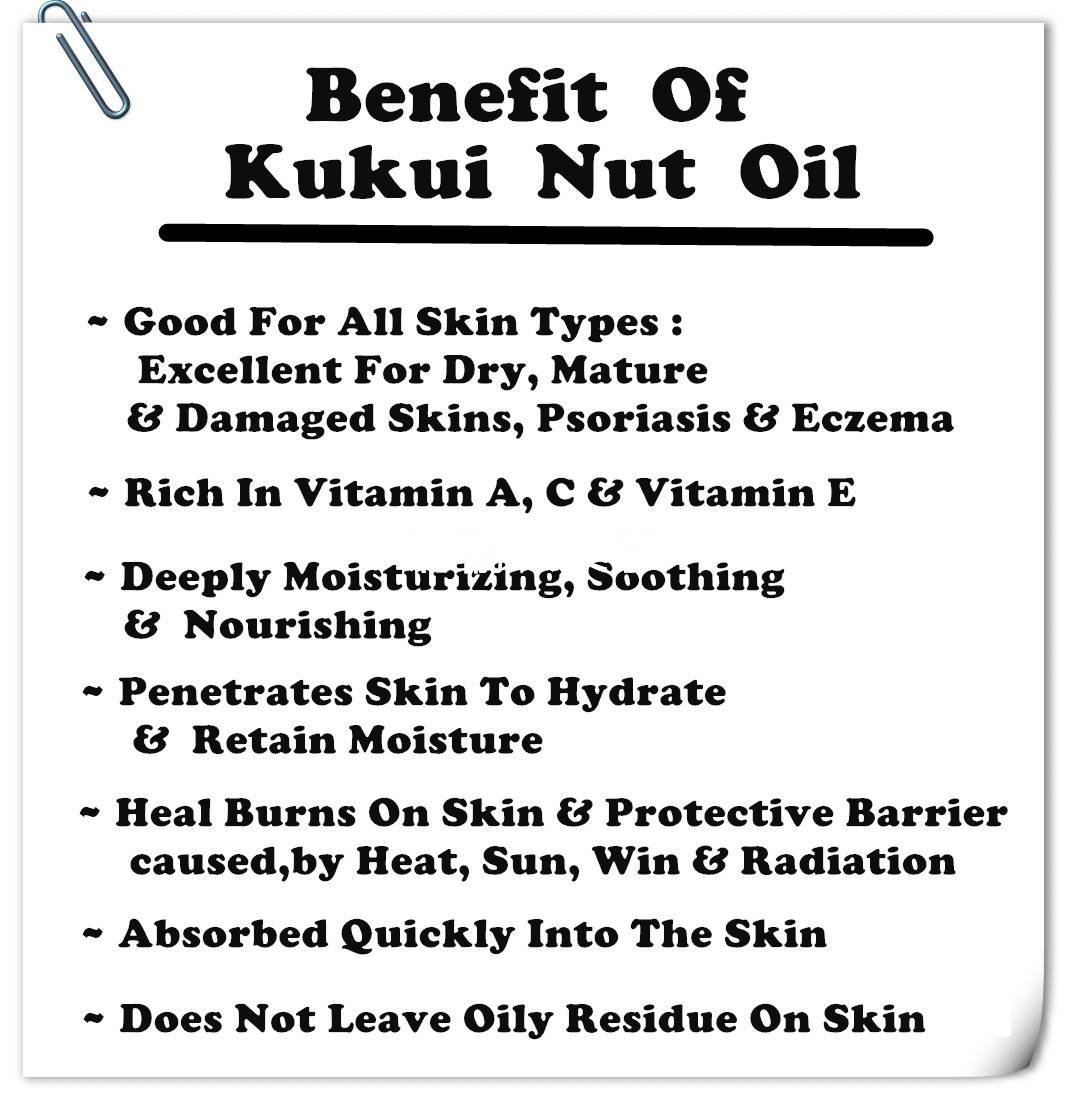 Pure Kukui Nut Carrier Oil 500ml/ 1000ml