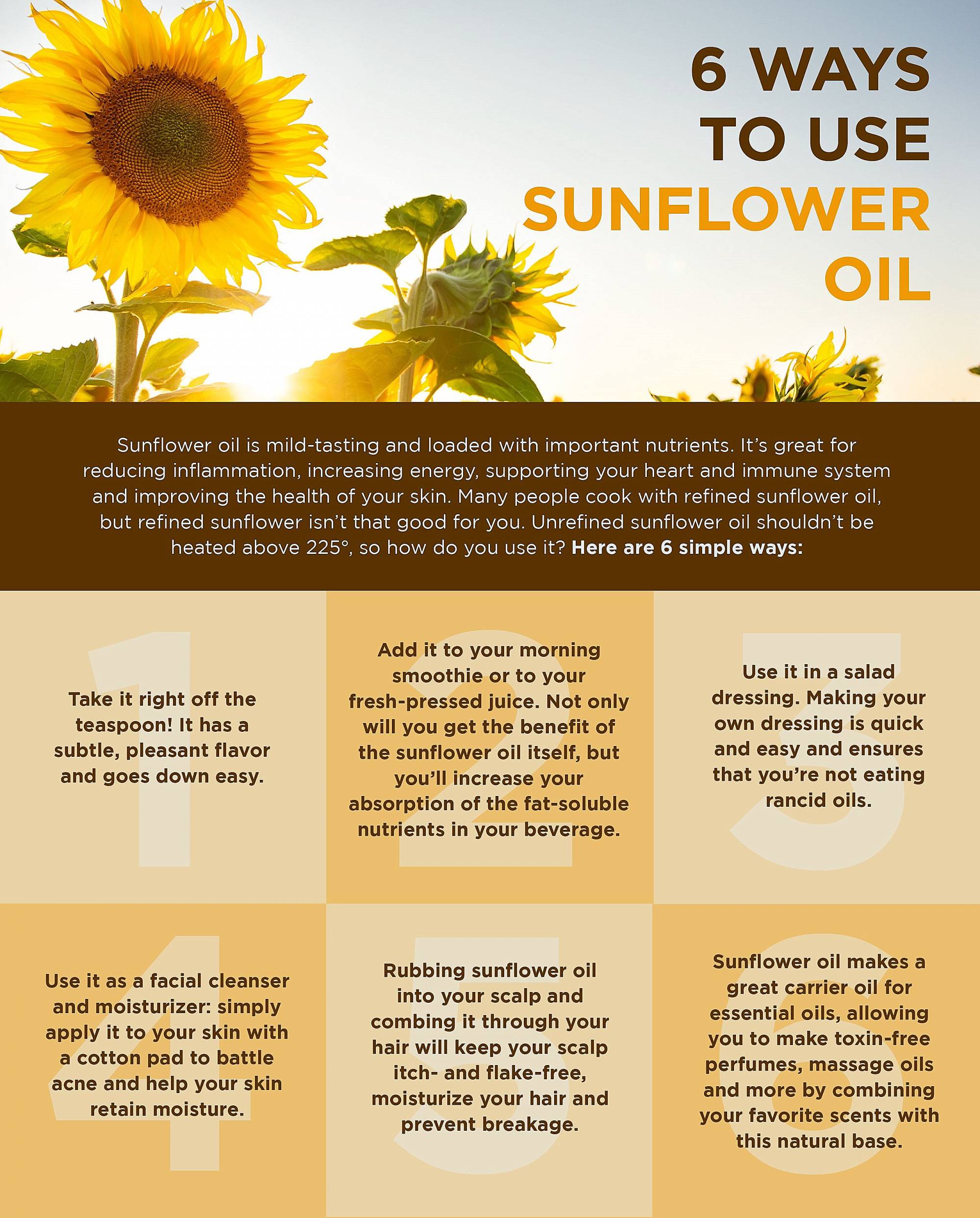 Pure Sunflower Seed Oil Food Grade 5L