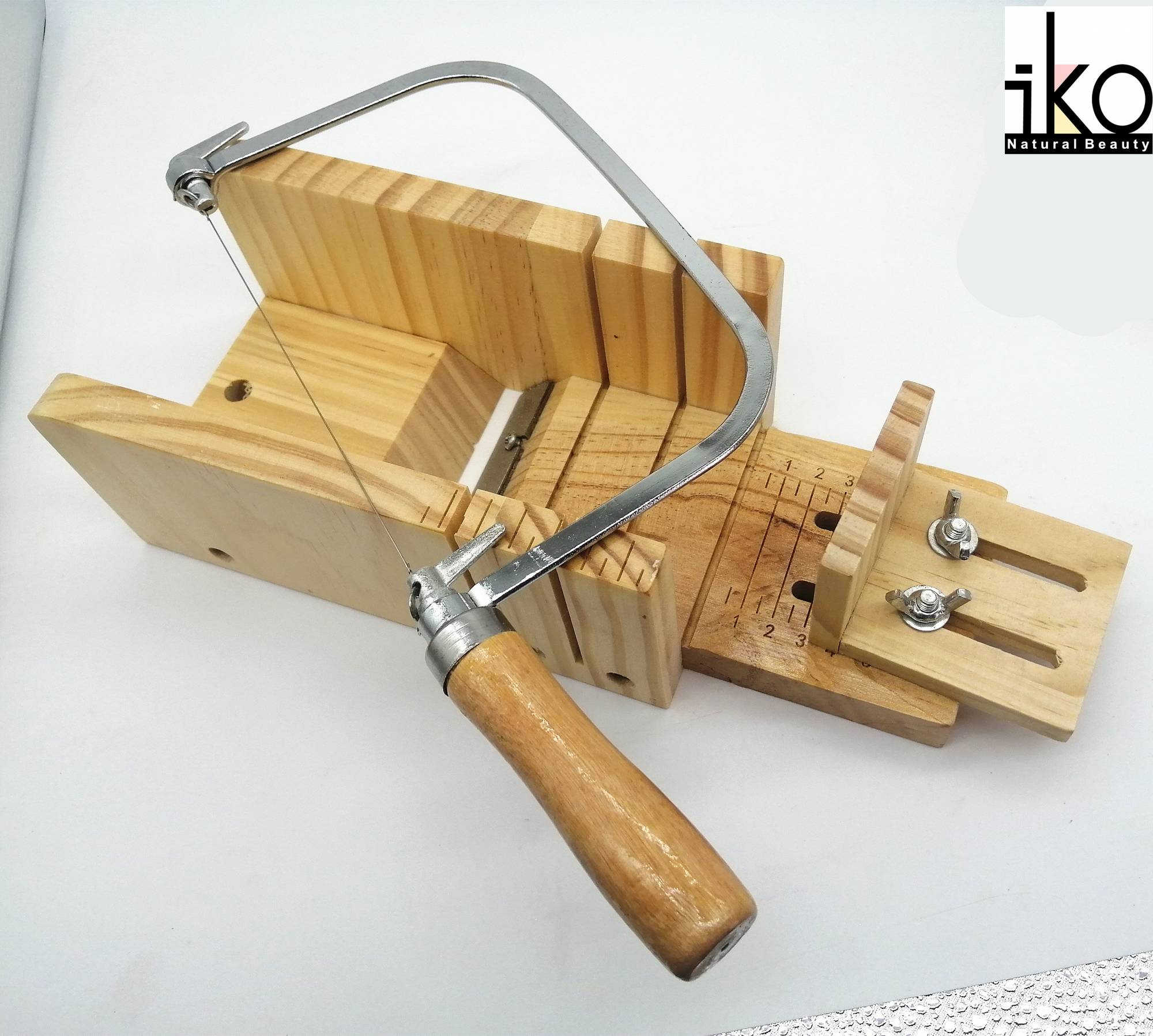 Adjustable Wood Soap Mold Loaf Cutter with Handle String Cutter