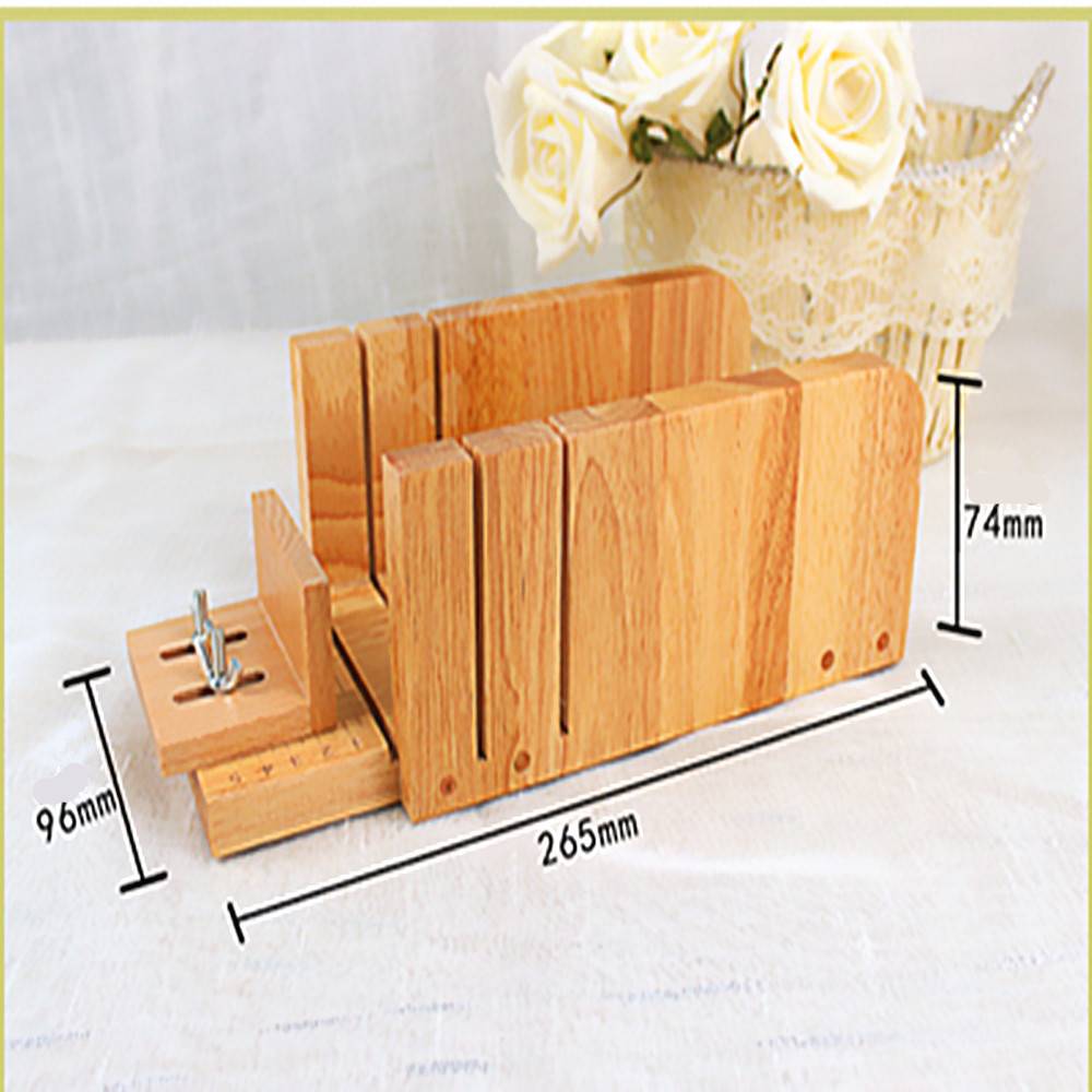 Adjustable Wood Soap Mold Loaf Cutter with Handle String Cutter