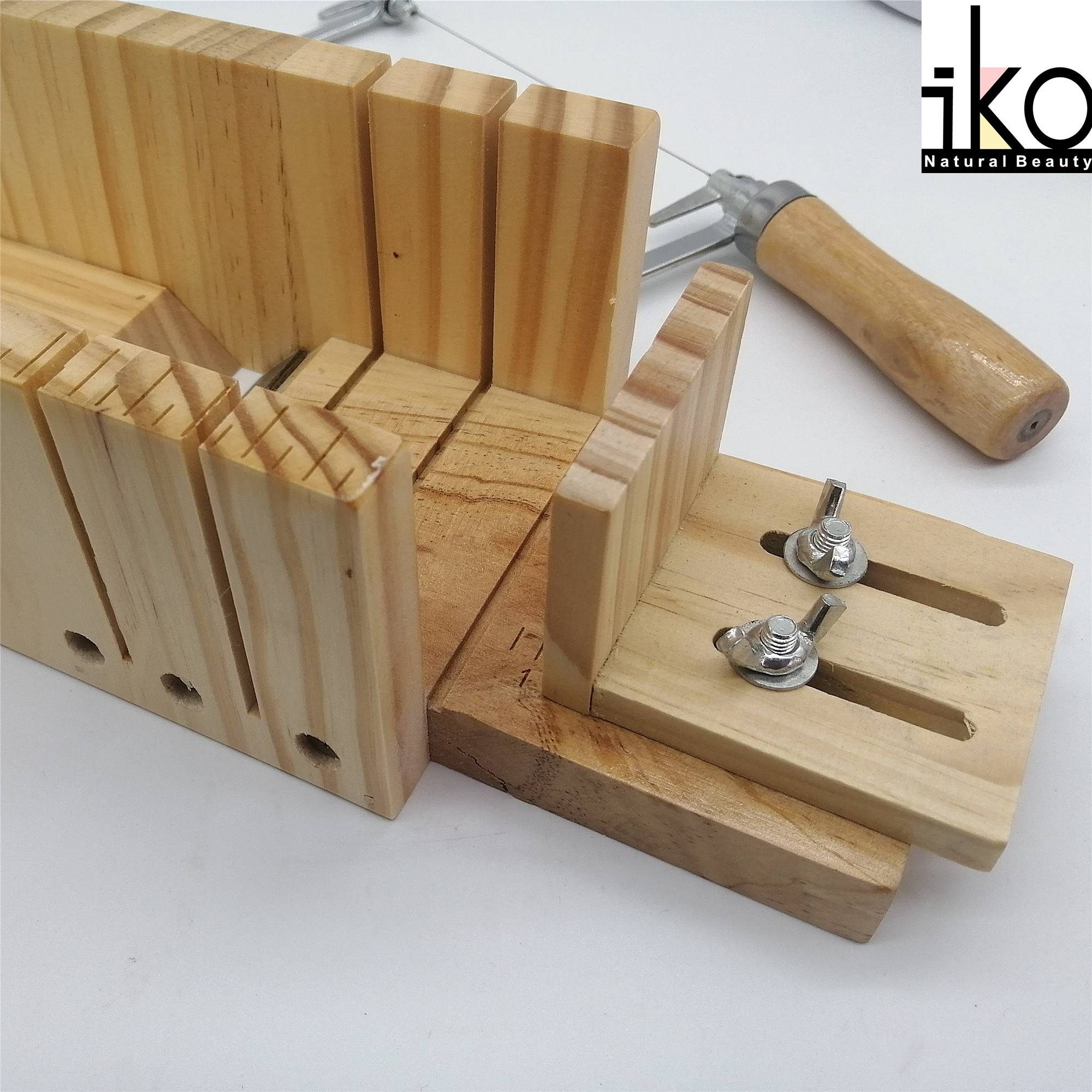 Adjustable Wood Soap Mold Loaf Cutter with Handle String Cutter